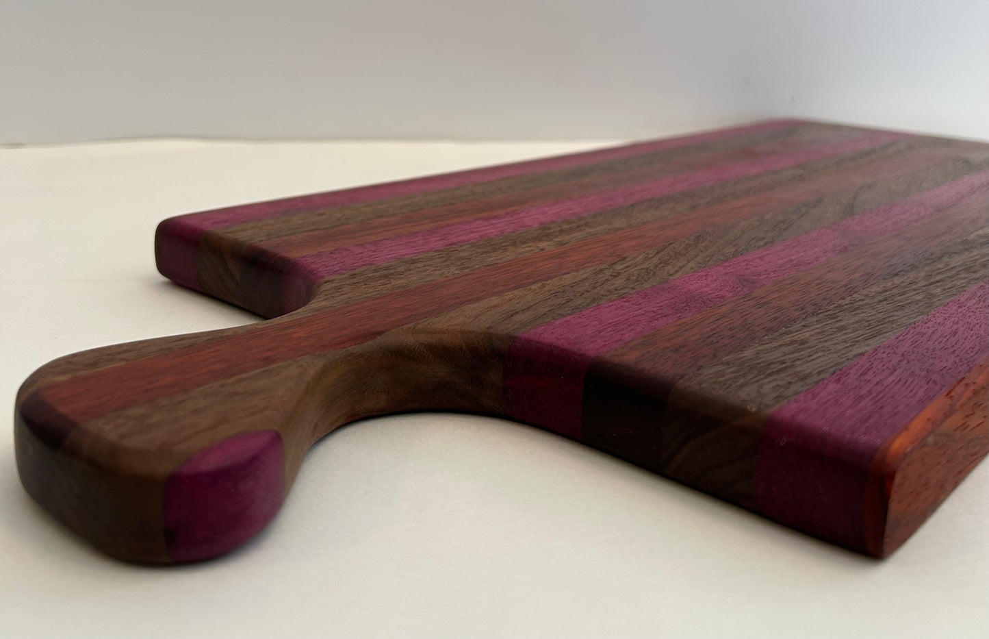 Walnut Purpleheart Padauk Charcuterie Board (23.5")
