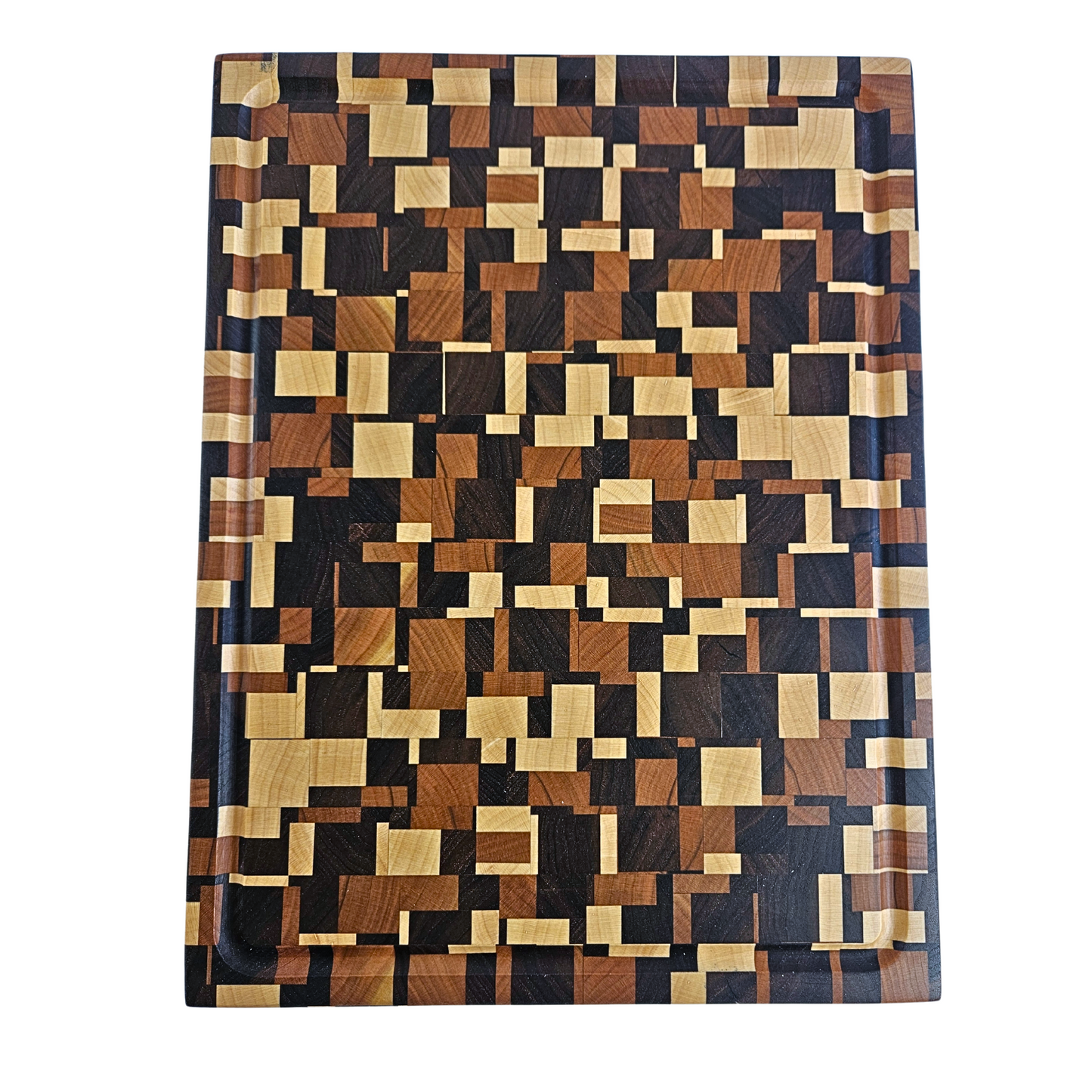 Walnut Maple Cherry 'Chaos' Butcher Block