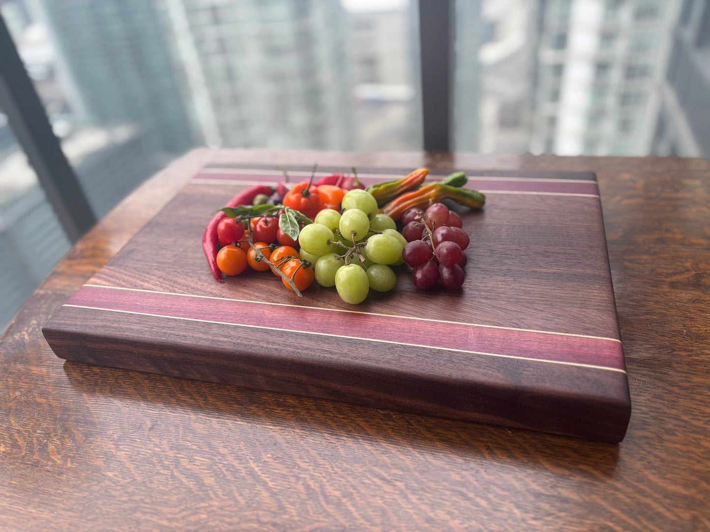 Walnut Purpleheart Maple Cutting Board